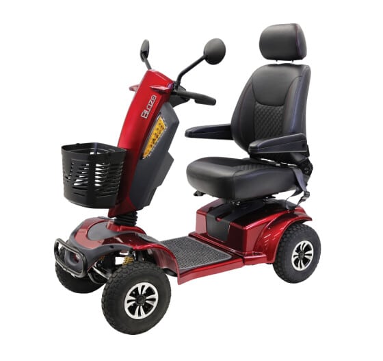 Cubro Blaze mobility scooter - Red - Image 4